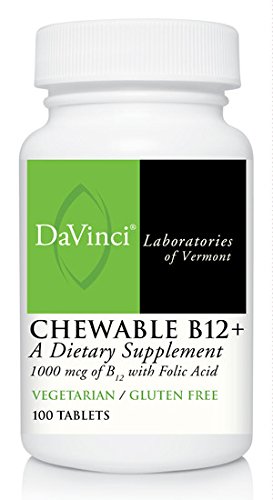 Chewable B12+ - 100 Vegetarian Tablets by Davinci Labs