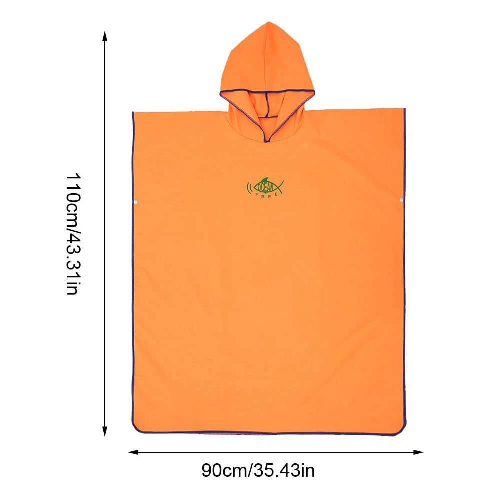 Poncho da bagno, poncho da surf, asciugamano da bagno ultra leggero, aiuto al trasloco, accappatoio ad asciugatura rapida in microfibra, per donne