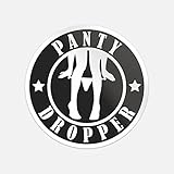 Panty Dropper Black Car Bumper Vinyl Sticker Decal