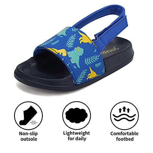 FANTURE Toddler Boys & Girls Slides Sandals Beach/Pool Slippers Non-Slip Kids Water Shoes3