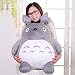 DBEIXIX Mein Nachbar Totoro Kuscheltier Plüsch Figur Ghibli Stofftier Plüschtier: Grinsender O Totoro,45CM