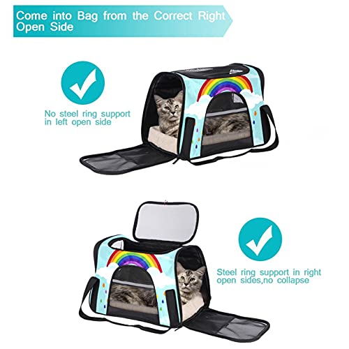 Niche portable haut de gamme pour petits chiens et chats bleus