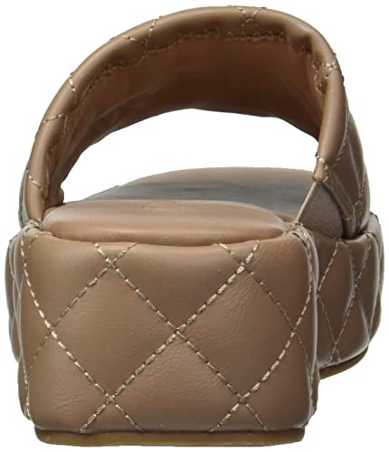 The Drop Women's Terrence Quilted Platform Slide Mule, Praline, 9 #TOP2