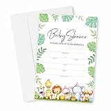 Greenery Animals Baby Shower Invitation, Woodland Baby Shower Invites Decorations, Gender Reveal Par