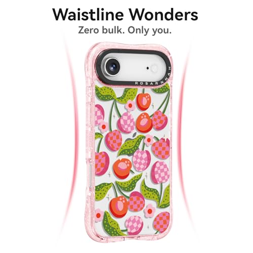 Coque iPhone Air antichoc pour éviter les bris d'écran avec style rose cerise - 3