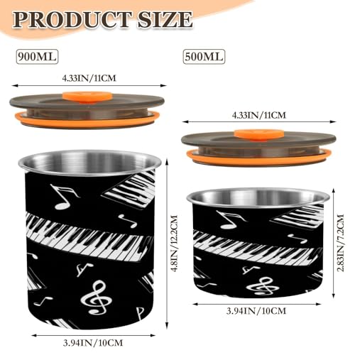 Envase para café y alimentos de 500 ml acero inoxidable miniatura 2
