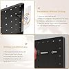 FZK Peg Board, 25pcs PegBoard Wall Organizer, 12in*12in, Includes 4 Black Pegboard and Accessories, Plastic PegBoard for Room, Office, Game Room, Kitchen and Bathroom