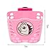 Kids Scooter Basket with Front Handlebar Accessories - 1 Pair Streamers and Bike Bell for Girls and Boys, Pink