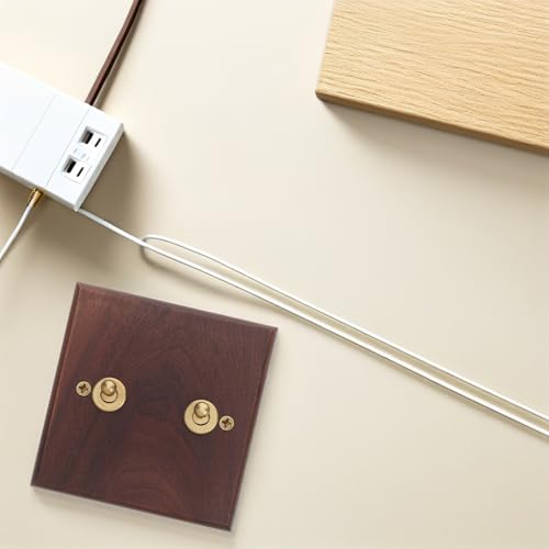 Interruptor de palanca de madera marrón para salones y dormitorios 7