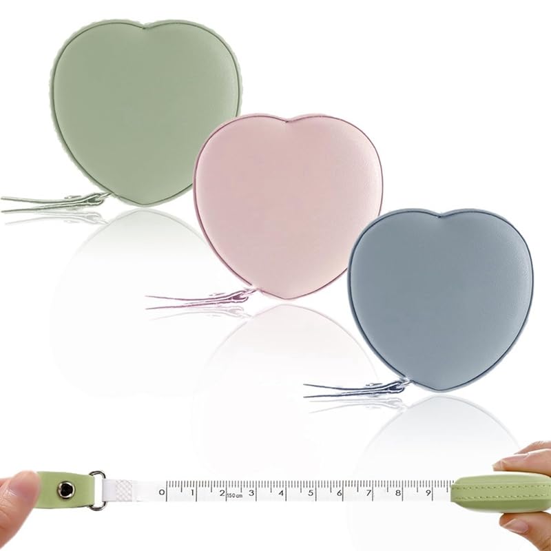 Paquete de 3 Cintas métricas retráctiles de Doble Cara de plástico de 60 Pulgadas de Longitud for medir la Tela del Cuerpo