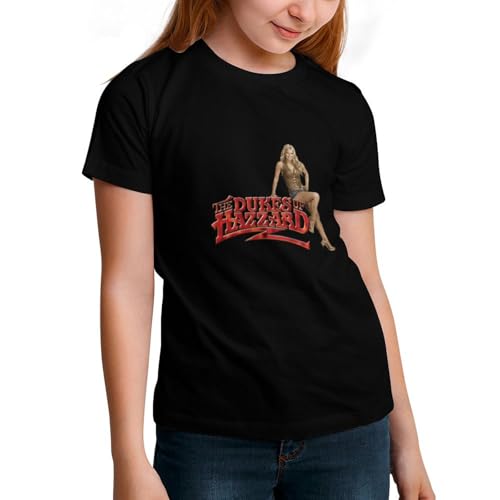 Girls Crew Neck T-Shirt,Casual Short Sleeve Tshirts for Hazzard Dukes Top2