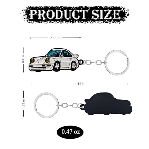 Image of Car Keychain Compatible with Vintage Porsche 911,Metal Key Chain,For Porsche 911 Key chain, Enamel Keychain