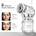 Micro Infusion System for Face& Lips，0.25mm 24k Gold Cosmetic Facial Stamp,Face Moisturizing Serum Smooth Skin Facial Serum,4X Infusion Application, 12x Serums