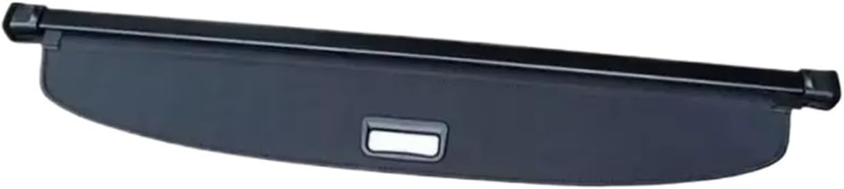 Black Leather Rear Trunk Shade Retractable Cargo Cover For Chevy For Tahoe 2022 Sturdy Boot Cover