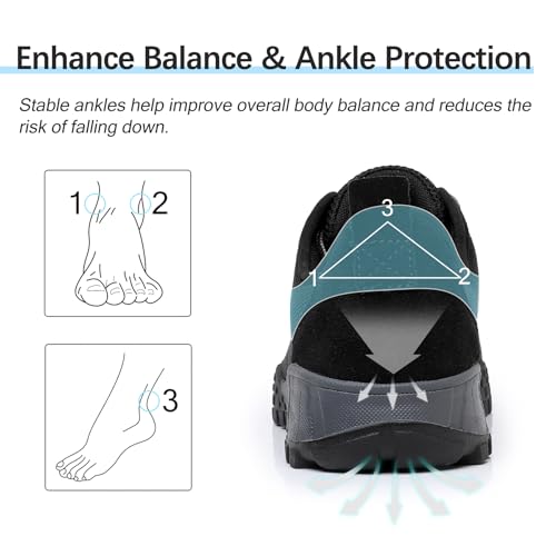 Hiking Shoes Men Casual Walking Tennis Sneakers Comfortable Lightweight Breathable Non Slip Outdoor Trekking Adventure Camping Rock Climbing Work Durable Classic Versatile4