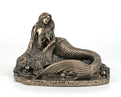 Estatua Decorativa Siren's Lament en Resina de Bronce miniatura 1