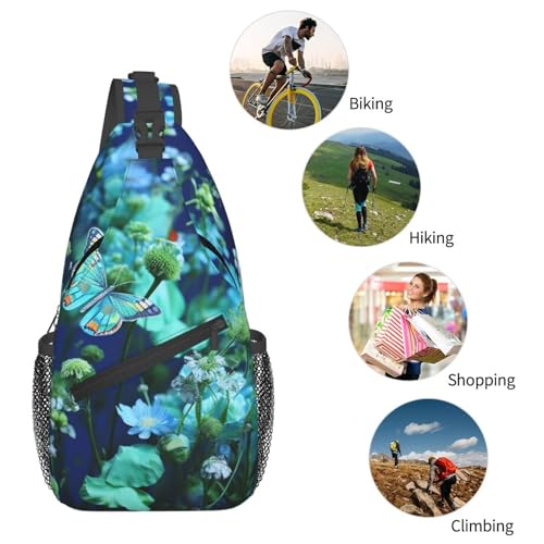 Mochila Pequeña Tipo Sling para Senderismo Negra miniatura 6