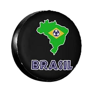 Generic Brasilien Fußball Radabdeckung Reifencover