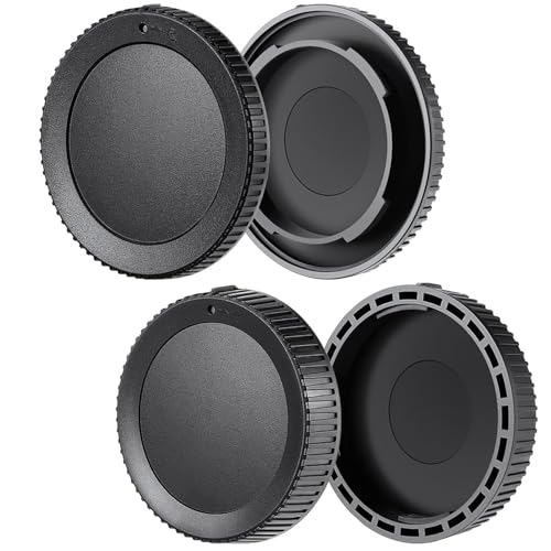 [Paquete de 2] Juego de tapa de cuerpo y tapa de lente trasera compatible con Nikon Z5 Z5II Z6 Z6II Z6III Z7 ZII Z8 Z9 ZF Z30 Z50 ZFC y más Nikon Z Mount cámara y lente sin espejo