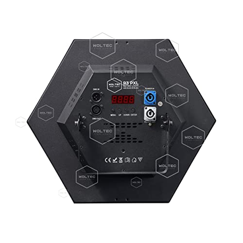 Woltec Hexagonal Retro Stage Par Light For Disco And Dj Parties Background Effect – A Sound Active 3 X 60W Ww And 47 Rgb Led Rave Light With Tungsten-Look Filament And Rgbw Glow Of Strobe Lamp #TOP5