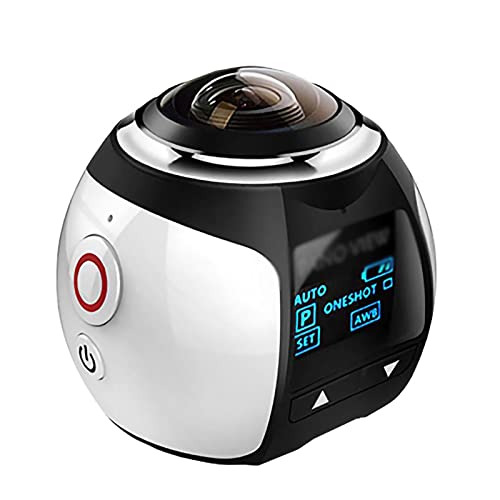 アクションカメラ 360度パノラマカメラ HD 4K アクションカメラダイビングカメラwifi携帯電話接続カメラ