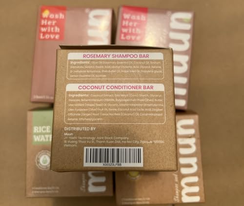 Muun Rosemary Shampoo And Conditioner Bar Set 3 - Natural Solid Hair Growth Soap Bars For Women With Straight, Curly Or Thinning Hair For Anti-Hair Loss, Regrowth thumb #8