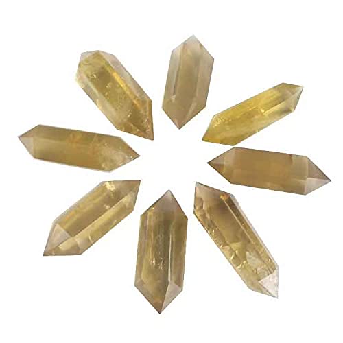 Ornements de colonne en citrine de 60-70mm à offrir comme cadeau de pendaison de crémaillère