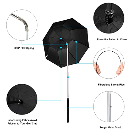 Prospo Golf Club Umbrella, Golf Bag Umbrella For Clubs Protection Flex Umbrella thumb #4