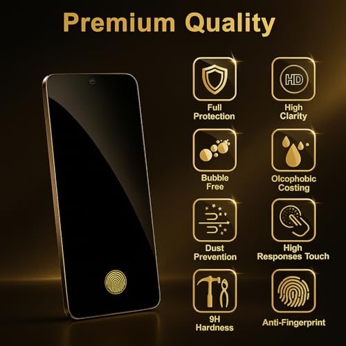 Image of Privacy Tempered Glass Screen Protector for Samsung S25 Ultra | Fingerprint Unlock Supported | Anti-Spy Privacy Filter | 9H Hardness | Full Coverage | Bubble-Free