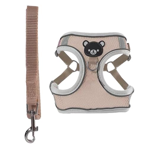 Pettorina leggera per cani, guinzaglio per cani con luce notturna | Pettorina per cani a LED | Pettorina per cani | Pettorina per cuccioli e corda di trazione | Pettorina regolabile per cani di