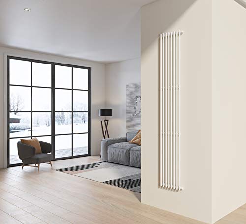 Altezza 200 cm / larghezza 34 cm / attacco dei tubi verticale 195 cm