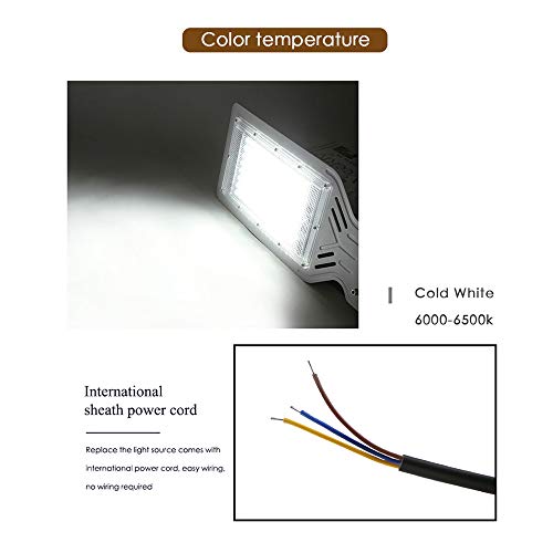 Ajcoflt Material Ambiental Preto/Branco 100W Alto Brilho Economia de Energia Iluminação de Grande Ár