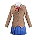 Anime Do-ki D-OKI Literatu-Re CL-UB M-Onika Cosplay Costueh Cosplay Carnival Outfit Japanese School Women Fancy Dress Outfit Prezent dla fanów komicznych i mangi (Color : A, Size : S)