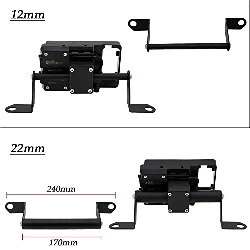 Support de navigation moto rigide avec barre de 12mm pour Tiger 900 Pro - 5