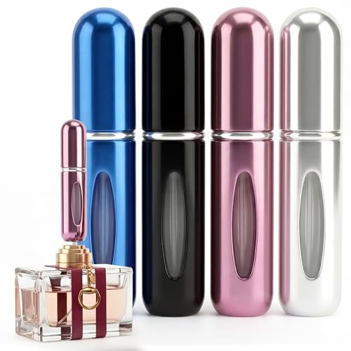 5ml Travel Perfume Bottle Refillable Atomizer Sprayer for Perfume,Leakproof Perfume Atomizer Travel, Portable Refillable Perfume Bottles, Mini Perfume Atomizer for Travel, Pocket Size refillable Spray