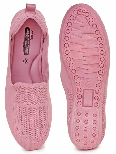 Image of ATHCO Womens Angel Walking Shoes for Women | Memory Foam Slip-On | Soft Sole Lightweight Casual Shoes