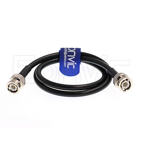 Eonvic BNC to BNC RG223 50ohm 6G HD SDI Shielded RF Coaxial Cable for 4K Video Cameras (1M), Silver, (1M) US - Image 2