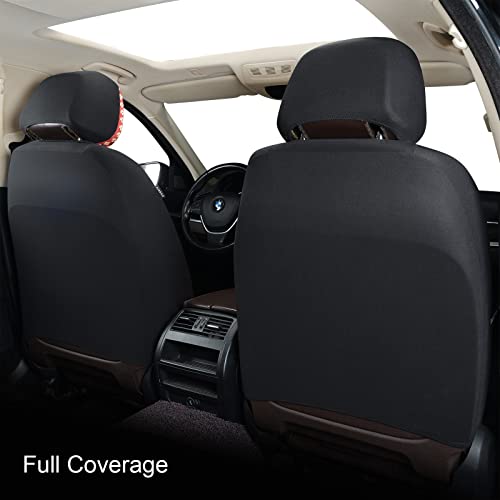 Akauto Baja Saddle Blanket Car Seat Covers Full Set With Seat Belt Pads And Steering Wheel Cover, Universal Colorful Striped Woven Interior Cover For Sedan, Suv, Truck, Airbag Compatible #TOP7