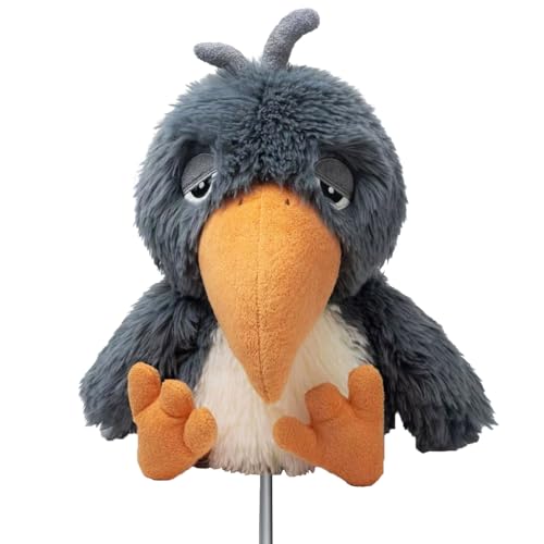 capybaraflying Housses de Clubs de Golf, Couvre-têtes de Clubs en Bois créatifs, Sleepy Bird Clubs de Golf Hybrides/de Parcours en Peluche Douce pour golfeurs et golfeuses