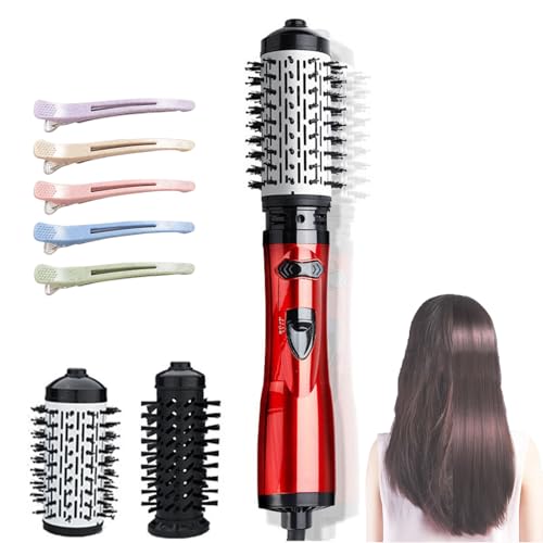 Rastrillos, Beauty BOPBISGA 3-in-1 Hot Air Styler and Rotating Hair Dryer for Dry Hair, Curl Hair, Straighten Hair, Rotating Hair Dryer Brush, Hot Air Brush Styler and Dryer, with...