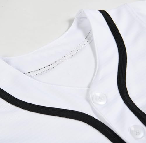 Camiseta de béisbol para hombre, estilo hip hop, manga corta, uniforme deportivo personalizada miniatura 3