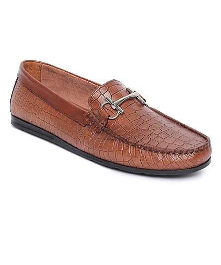 Gabicci Loafers Genuine Leather Slip On Flat Heel Shoes for Men I Casual Outdoor and Formal Wear Shoes I Avanzo