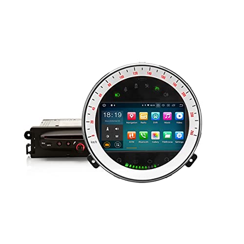 ERISIN Android 10 estéreo de Coche para BMW Mini Cooper GPS Sat Nav Carplay Bluetooth 5,0 A2DP WiFi 4G Dab + RDS Enlace Espejo TPMS SWC