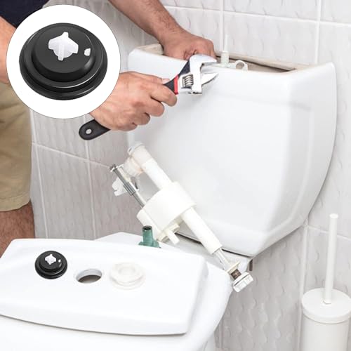 2 Stück Füllventil Für Spülkasten, Spülkasten Dichtungen, Hutmembran Spülkasten, Schwimmer Toilettenspülkasten, für Spülkästen(Schwarz)