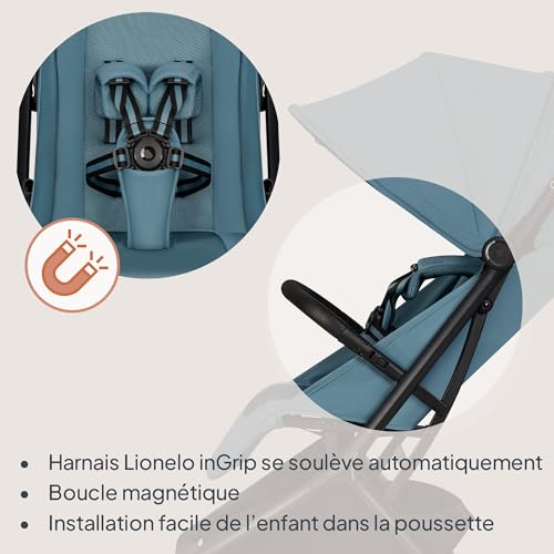 Poussette inclinable Lionelo Sia se plie et tient debout