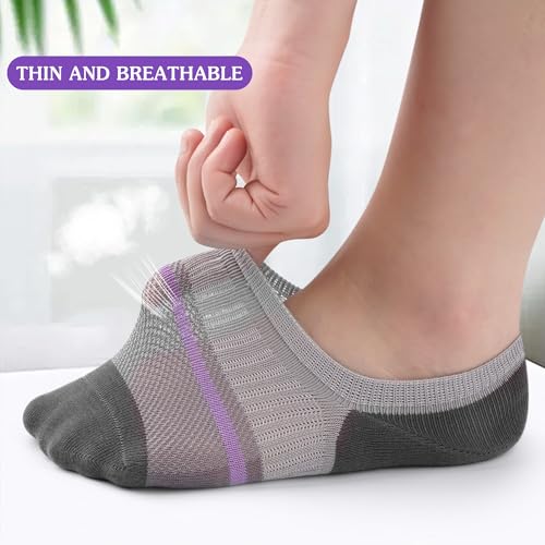 Gonii Women's Ultra-Thin Socks – Smooth All-Over Knitting, Zero Irritation & Maximum Breathability for Sneakers, Flats & Loafers2