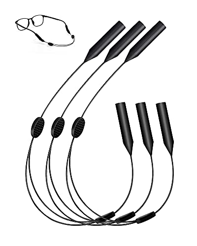 Glasses Strap Sunglasses Strap Holder, Adjustable Eyeglass Strap Holder Chain Lanyard, Anti-slip Eye Galsses Sunglasses String Strap Chain for Women Men Kids