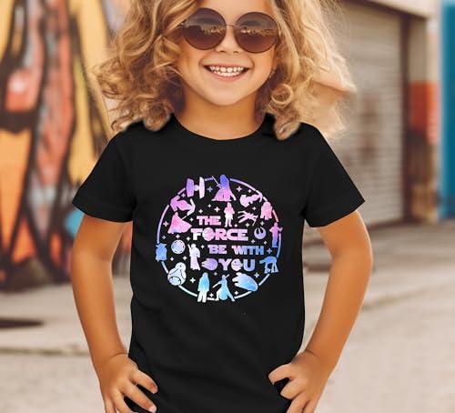Image of May The Power Be with You Shirt for Kid Boy Girl Magical Planet Tshirt Funny Magic Family Vacation Tee Top