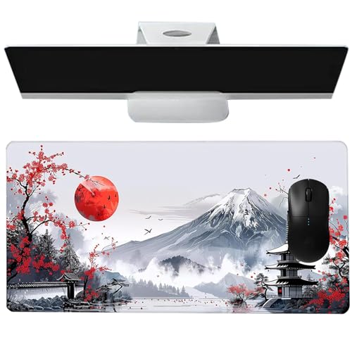 Grand tapis pour ordinateur style chinois 40x90 cm aux finitions soignées