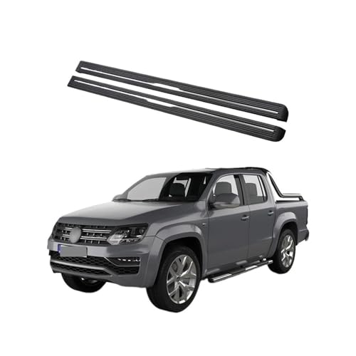 OLQYBD Estribos Laterales eléctricos compatibles con Amarok Crew Cab (2010-2016) | Estribos Laterales autorretráctiles, aleación de Aluminio, Resistencia al Agua IP67, instalación sin taladros